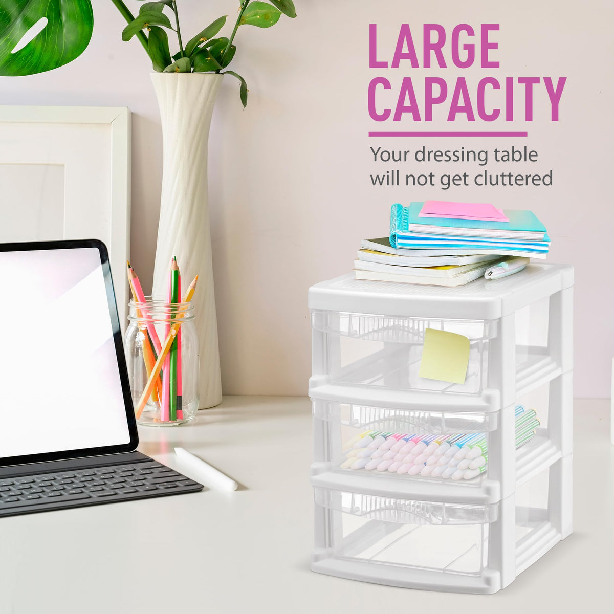 3 Drawer Plastic Storage Unit Z468