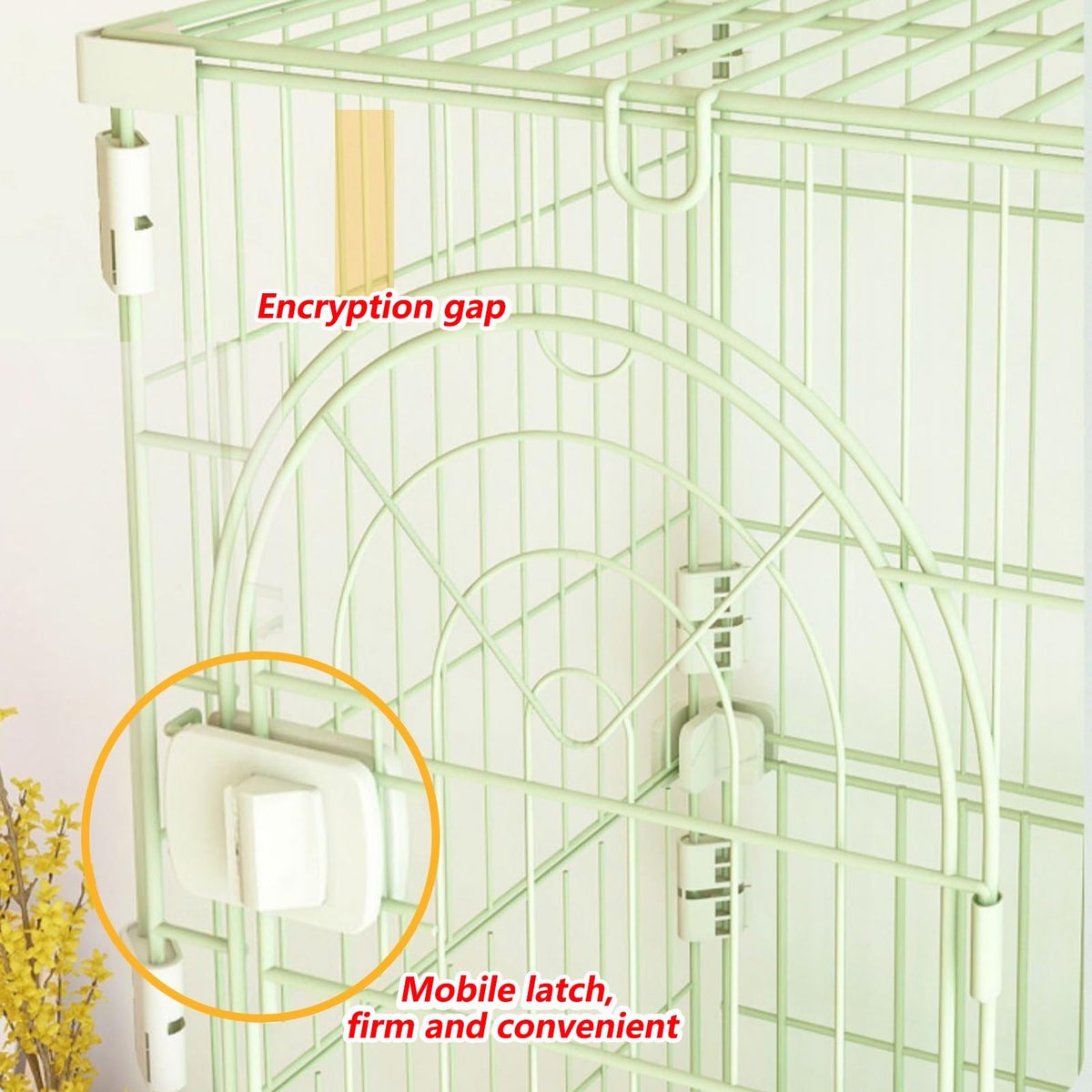 3/4-Tier Wire Cat Cage Playpen Kennel with Hammock Q262