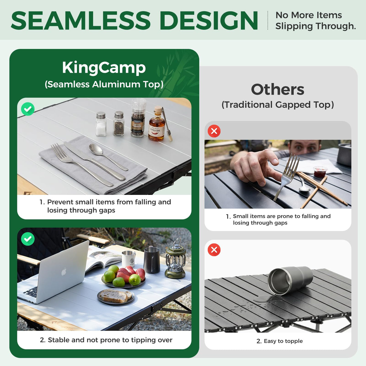 Bamboo Aluminum Camping Table P655867