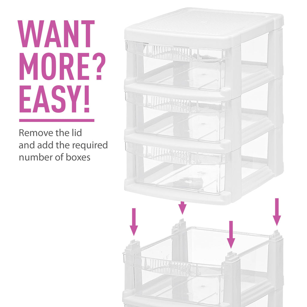 3 Drawer Plastic Storage Unit Z468