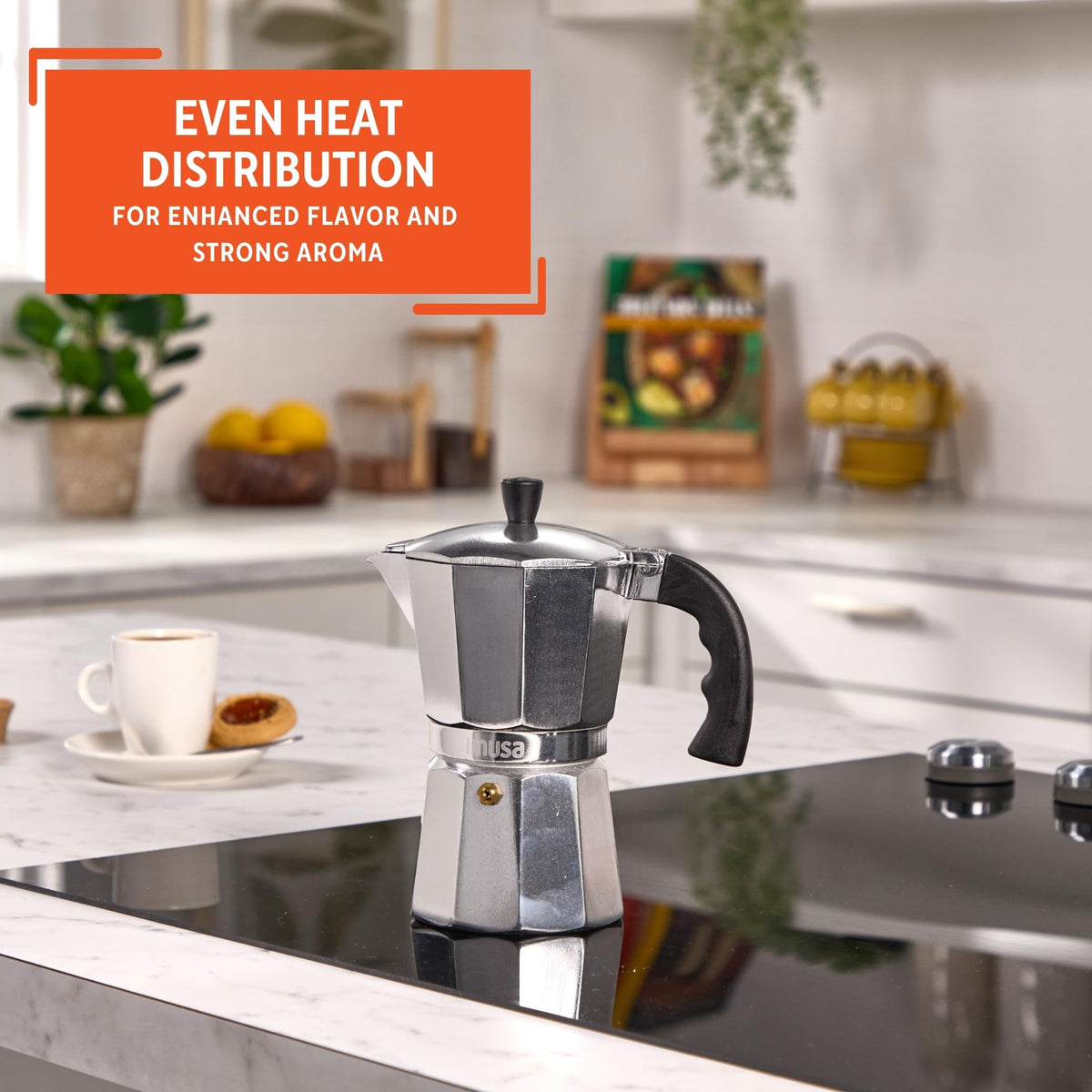 Aluminum Stovetop 6-cup Espresso Maker Q7851