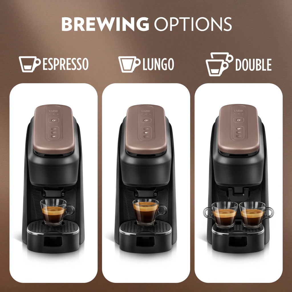 Black Espresso Machine and Milk Frother W8670