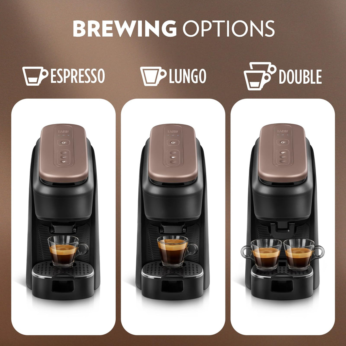 Black Espresso Machine and Milk Frother W8670