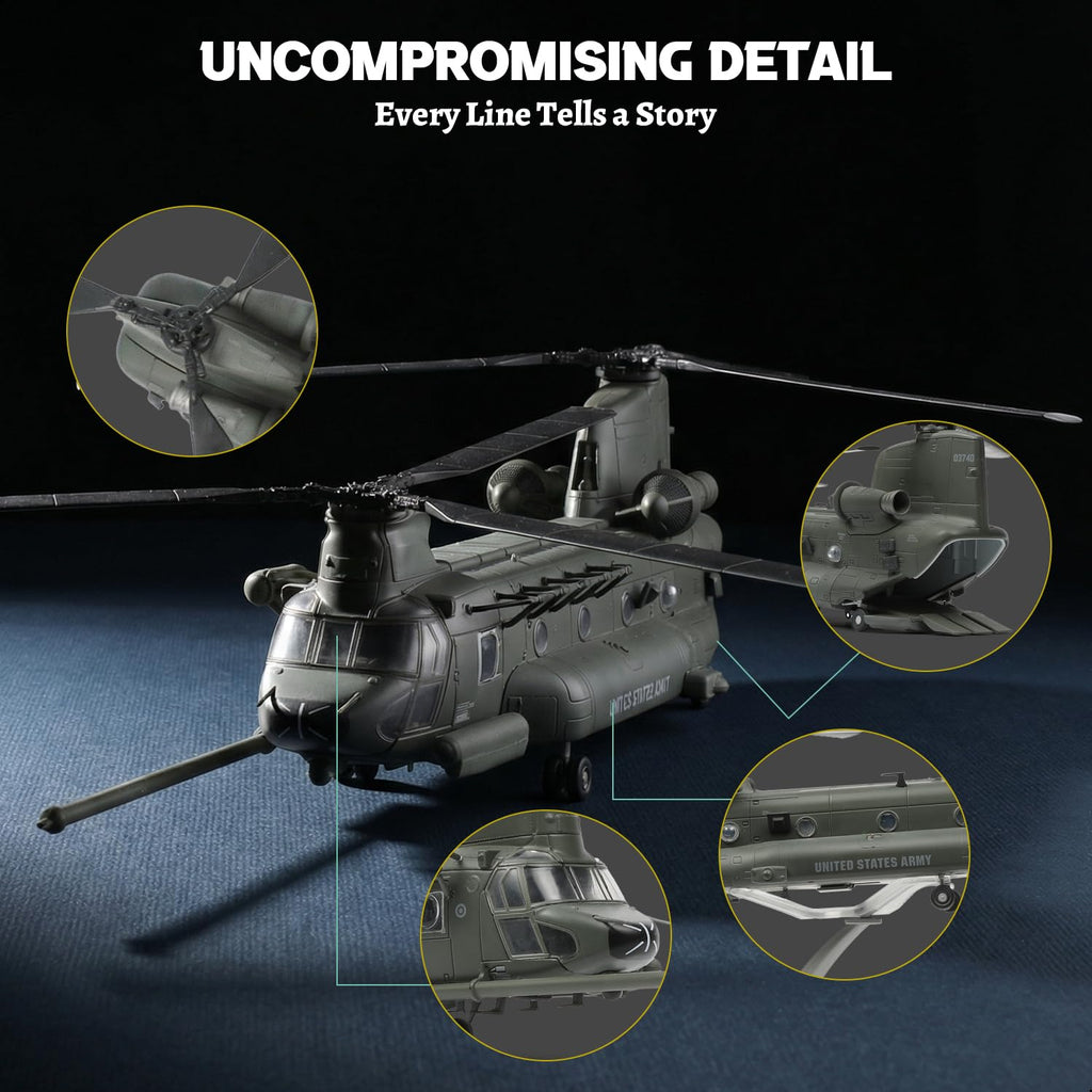 1/72 MH-47G Chinook Die-cast Metal Helicopter Model O8577