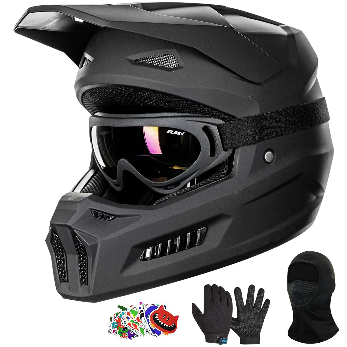 Kids Youth Full Face Motocross Helmet C95948