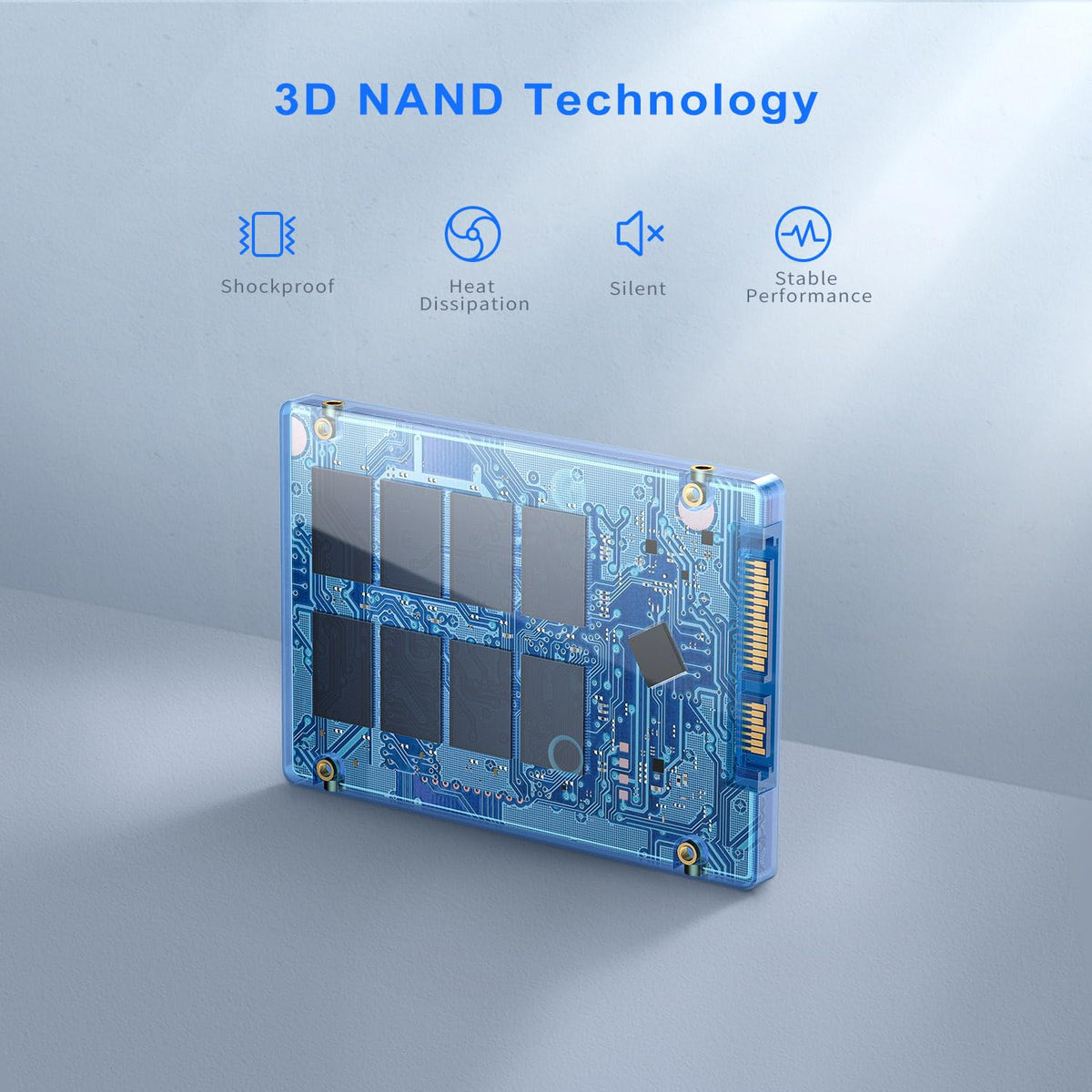 1TB SATA III 2.5" Internal Solid State Drive 3D NAND TLC SSD T626