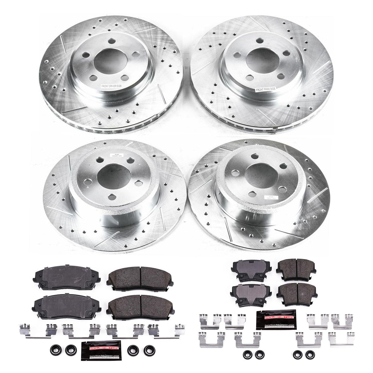 Brake Pad & Rotor Kit Front & Rear L4160