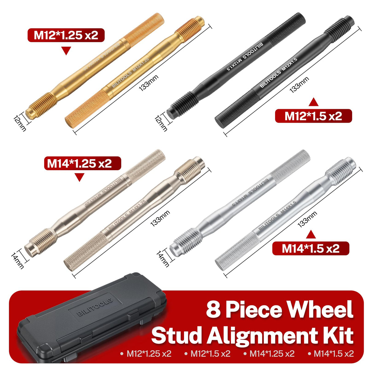 8 Piece Carbon Steel Wheel Hanger Alignment Pin Set C773214
