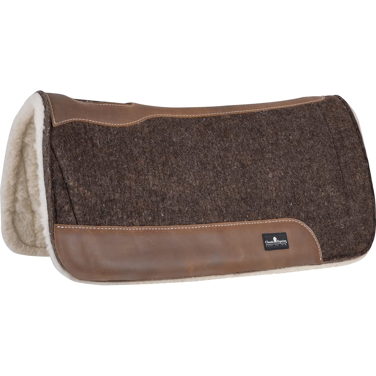 Blended Felt Saddle Pad with Fleece Bottom B947