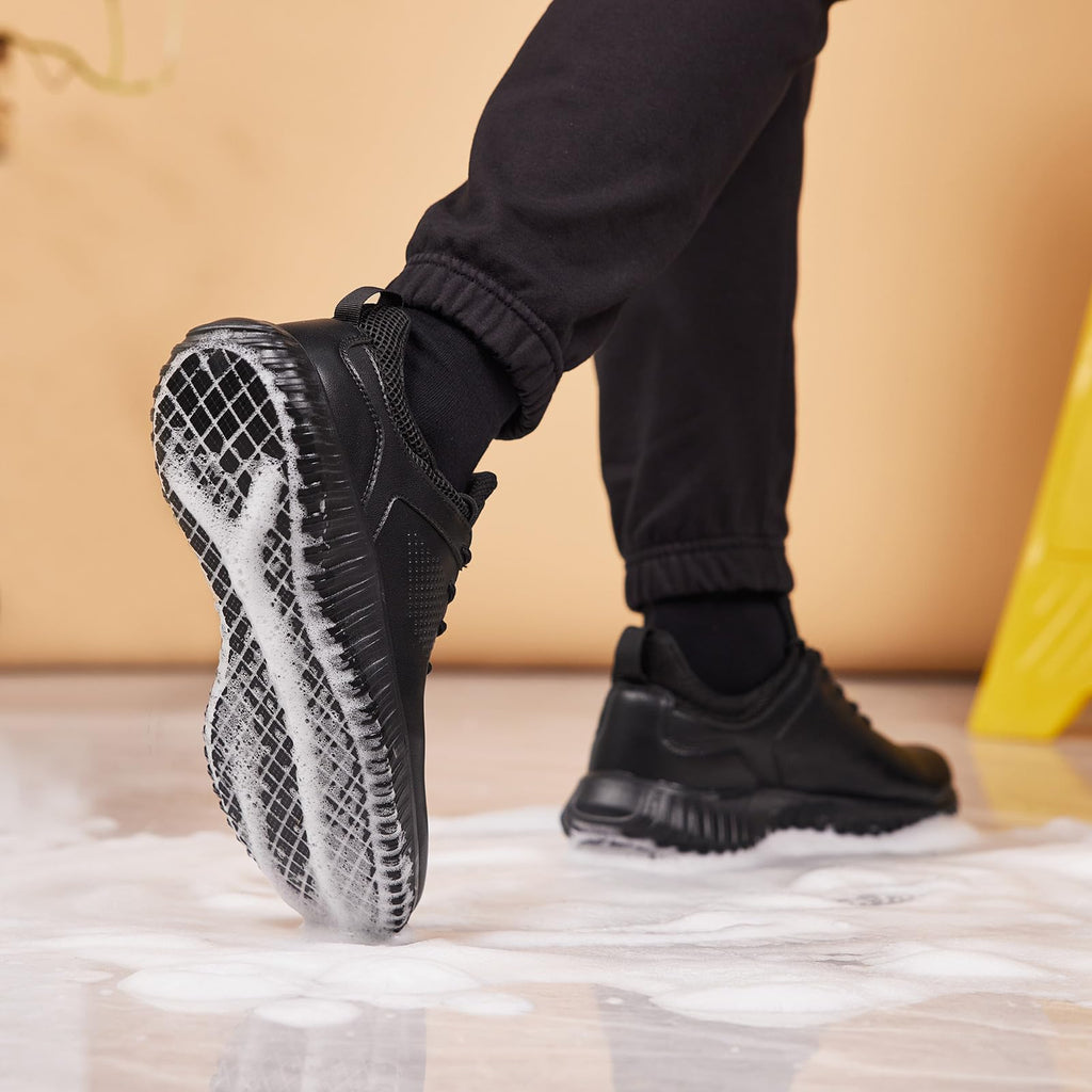 Black Non Slip Work Shoes P7405