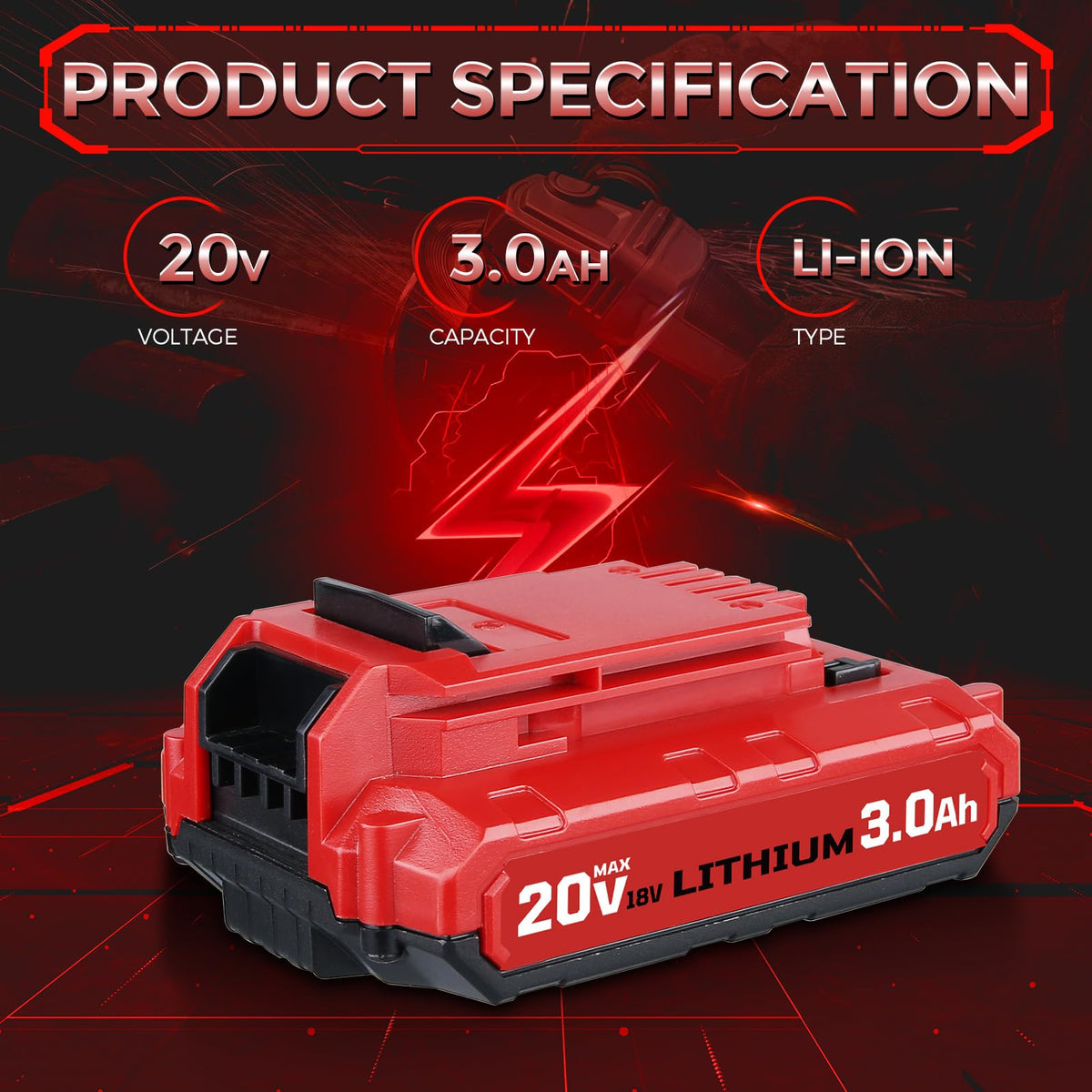 20V Li-ion Replacement Battery I38679