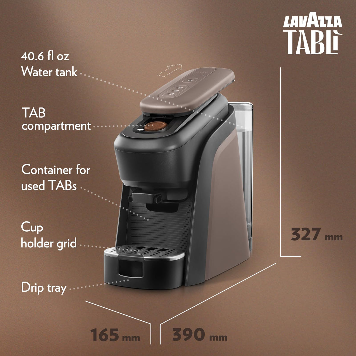 Black Espresso Machine and Milk Frother W8670