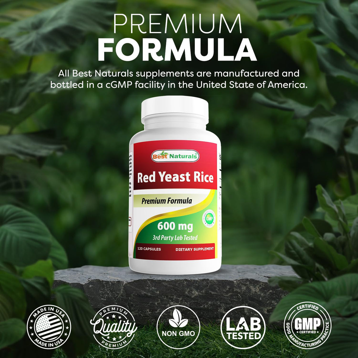 Red Yeast Rice 600 mg 120 Capsules U13860