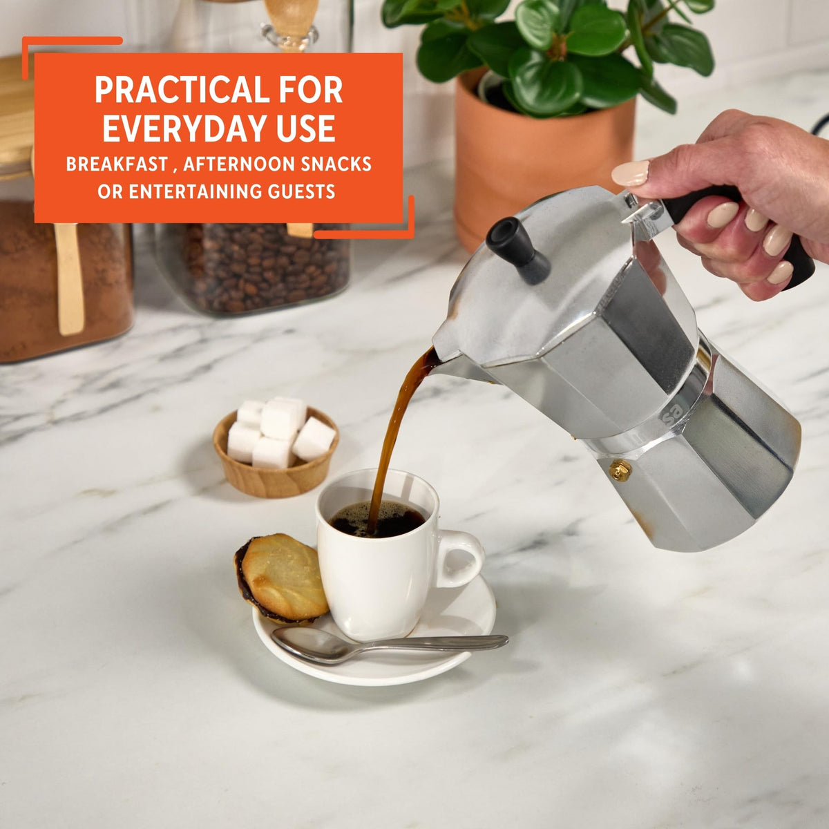 Aluminum Stovetop 6-cup Espresso Maker Q7851