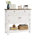 White Console Table with Storage X3028