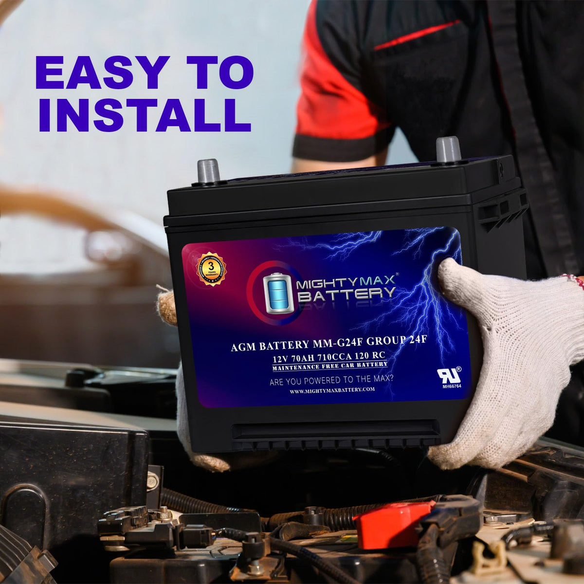 12V 70Ah AGM Replacement Battery I50565