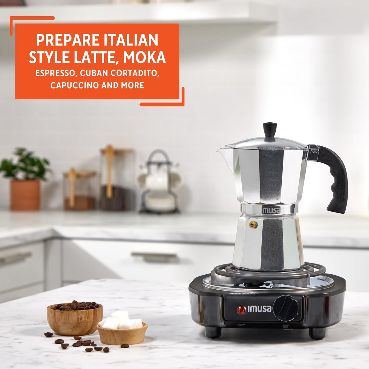 Aluminum Stovetop 6-cup Espresso Maker Q7851