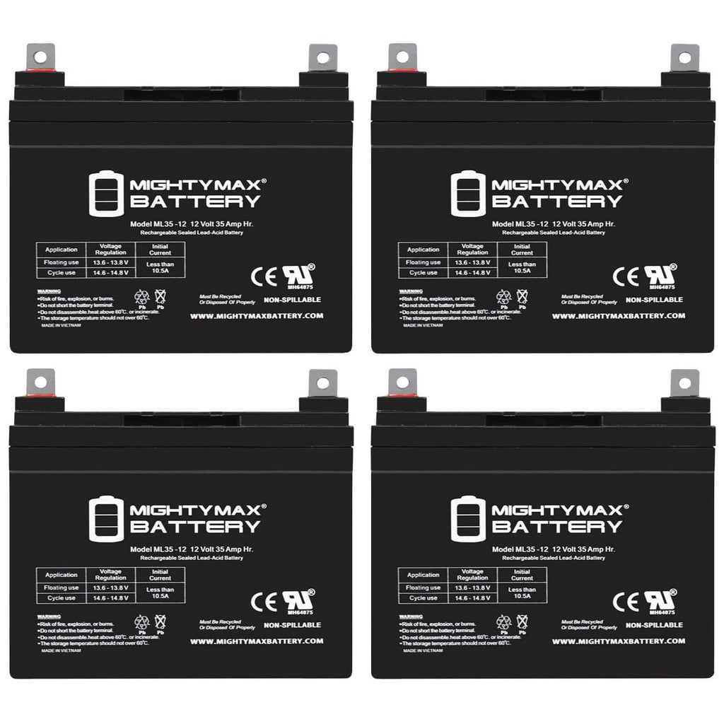 12V 35AH SLA Battery 4 Pack J233