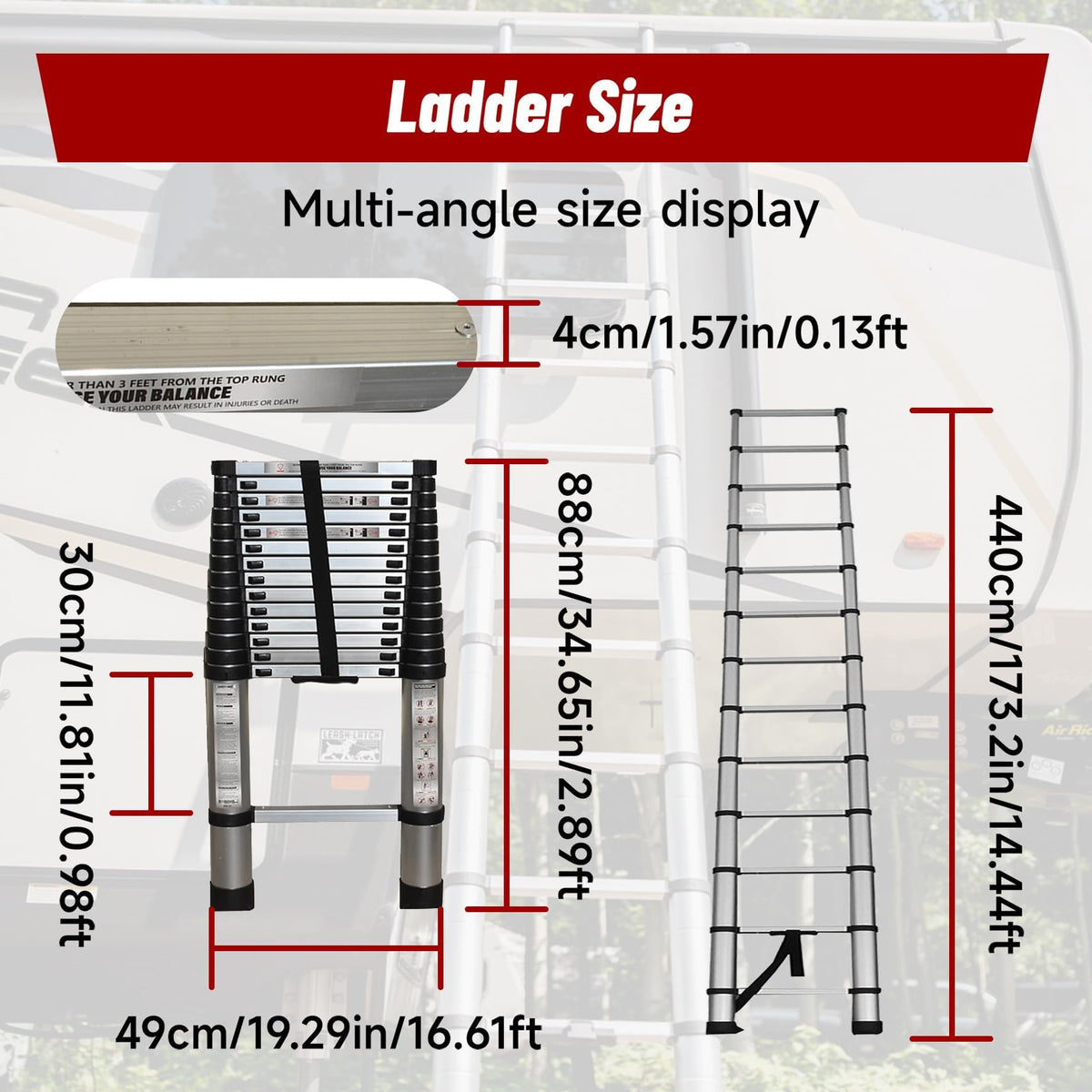 Aluminum Telescopic Ladder S939225