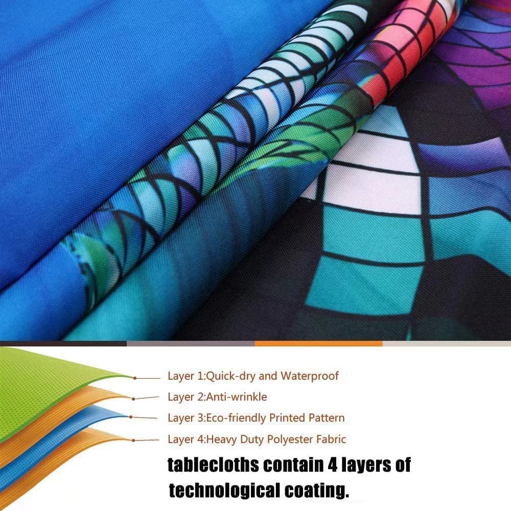 Elastic Edge Polyester Fitted Tablecloth for 30"x30" Square Table V82374