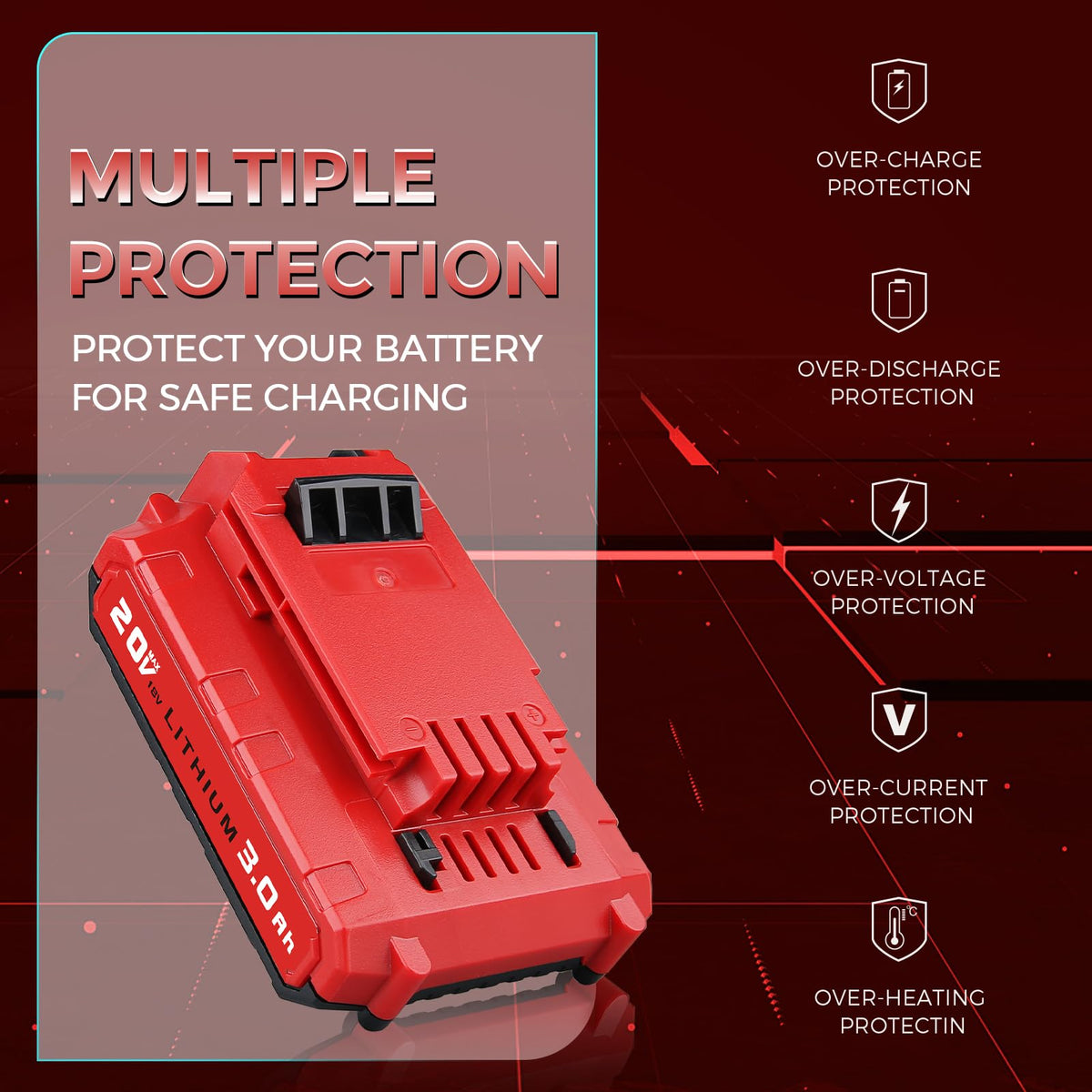 20V Li-ion Replacement Battery I38679