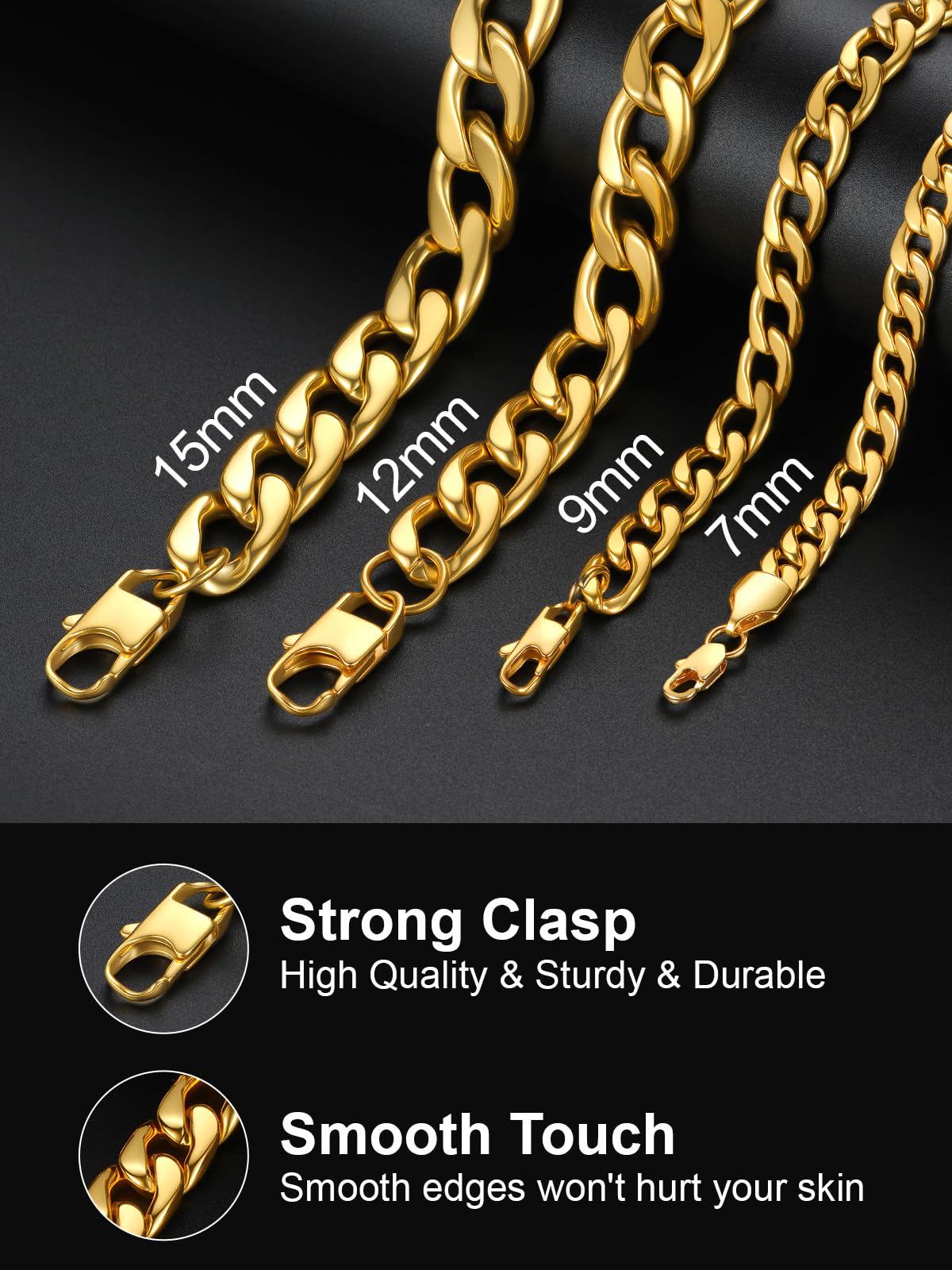 Cuban Link Chain Stainless Steel Necklace O83319