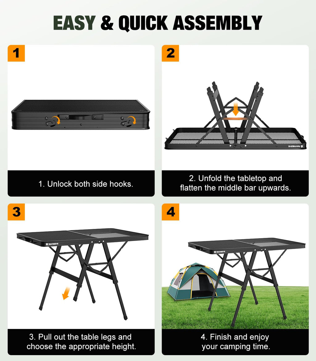 Portable Folding Grill Table J607