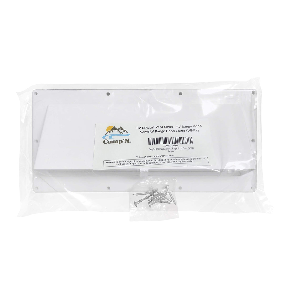 White RV Exhaust Vent Cover P226