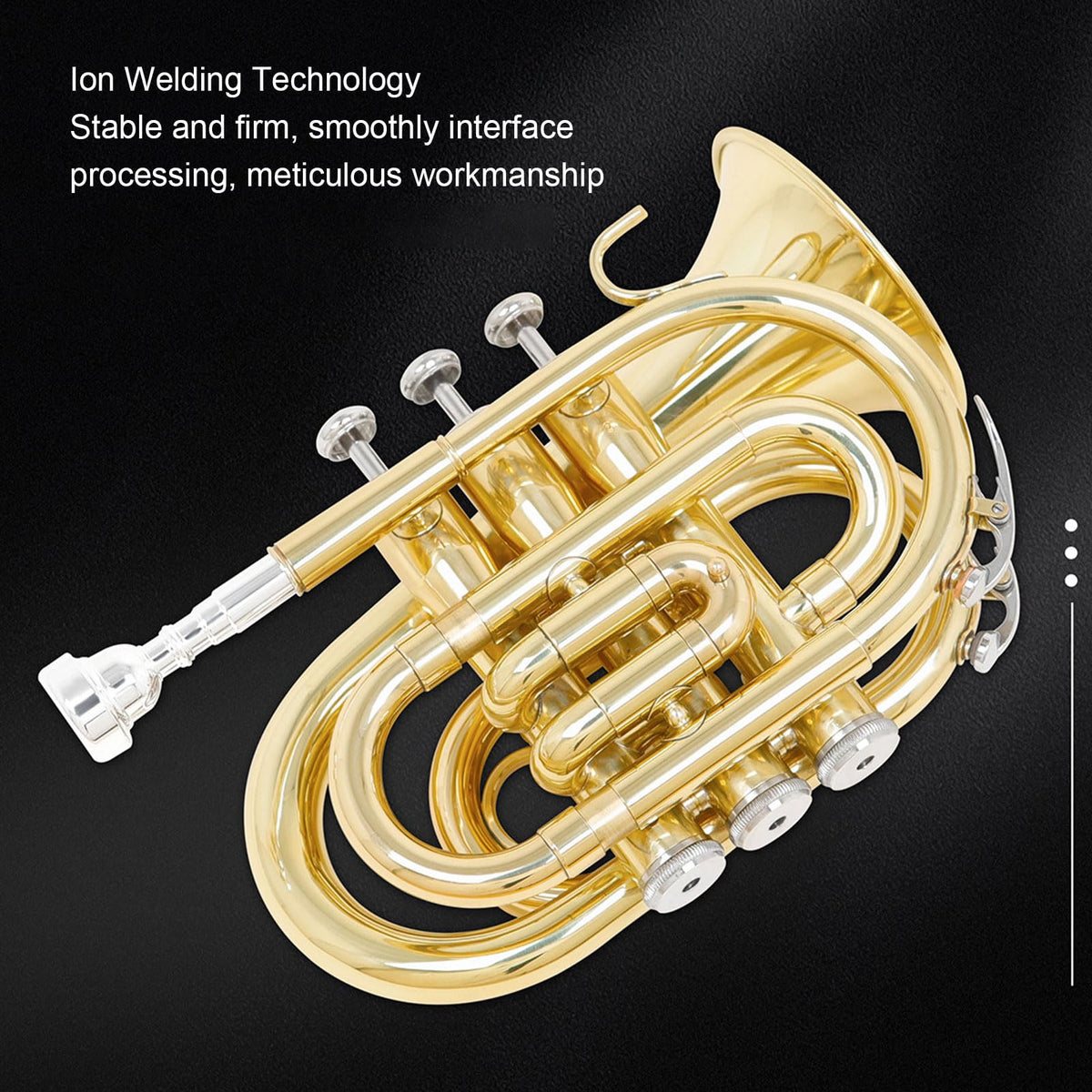 Bb Pocket Trumpet with 7C Mouthpiece and Hard Case Z16932