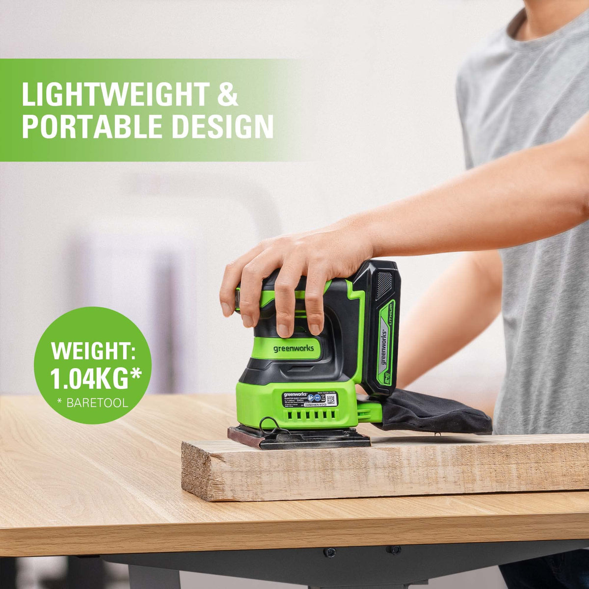 Cordless Quarter Sheet Sander W19466
