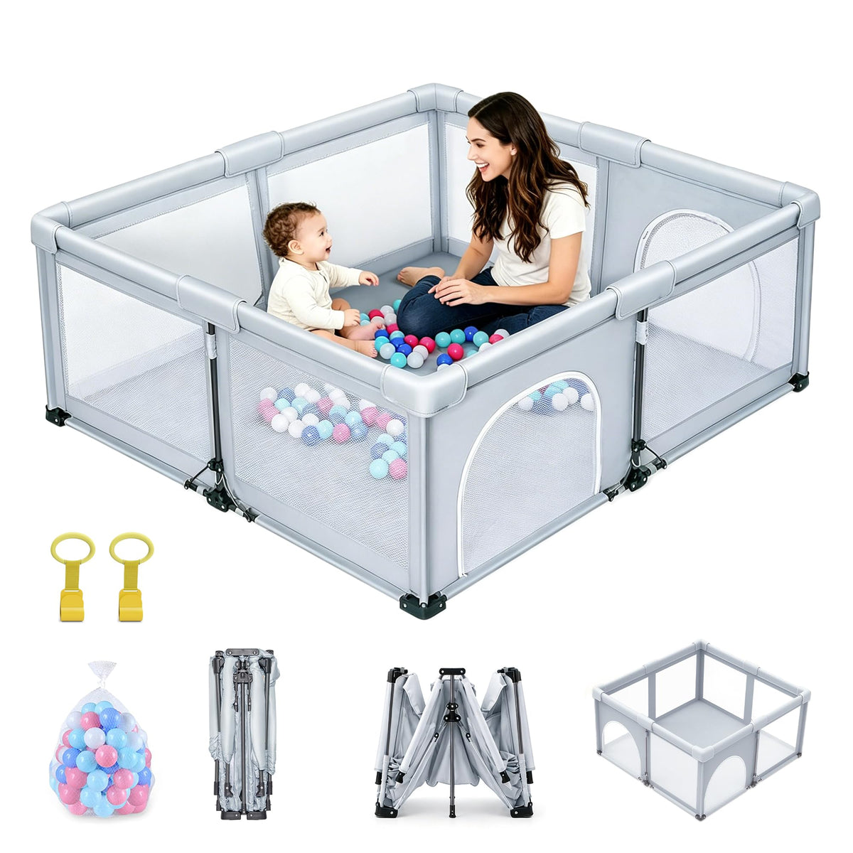 Foldable Baby Playpen W9186