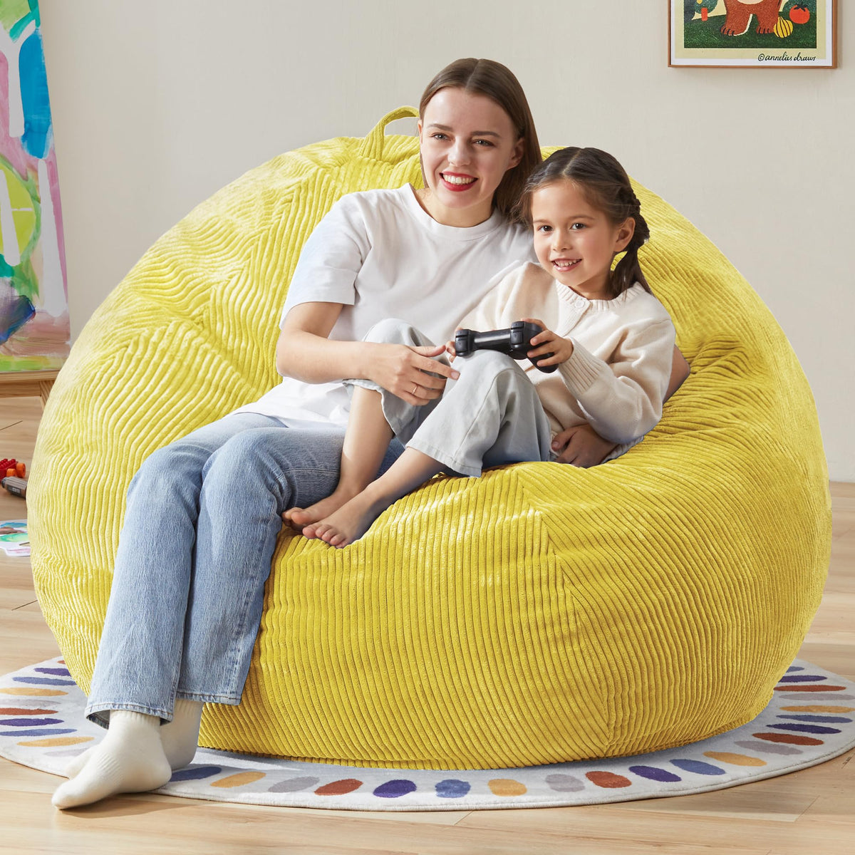 Oversized Bean Bag Chair with Filling P670379