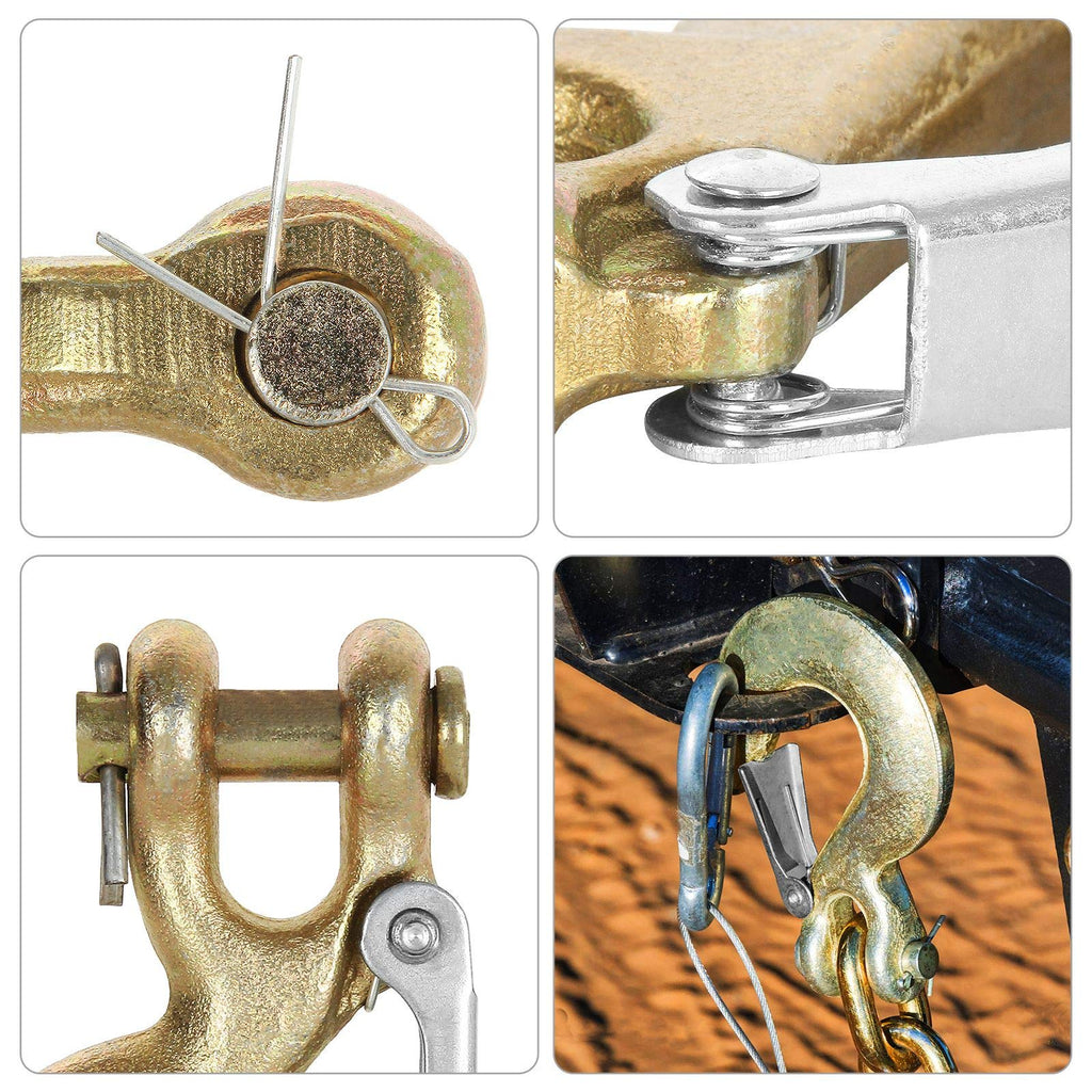 3/8 Inch Clevis Slip Hook with Safety Latch, 18000 Lb Capacity R31501