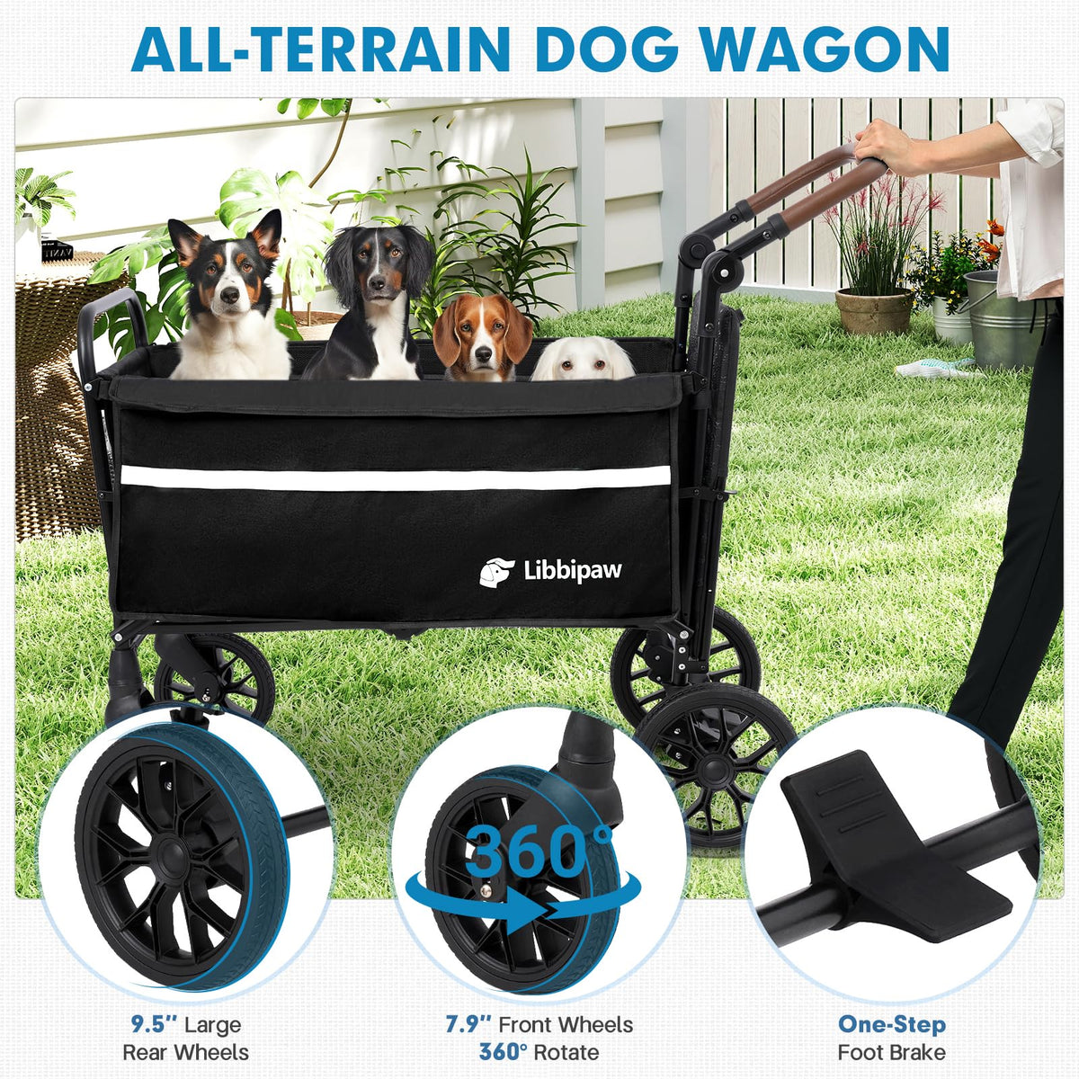 Foldable Dog Wagon I1042