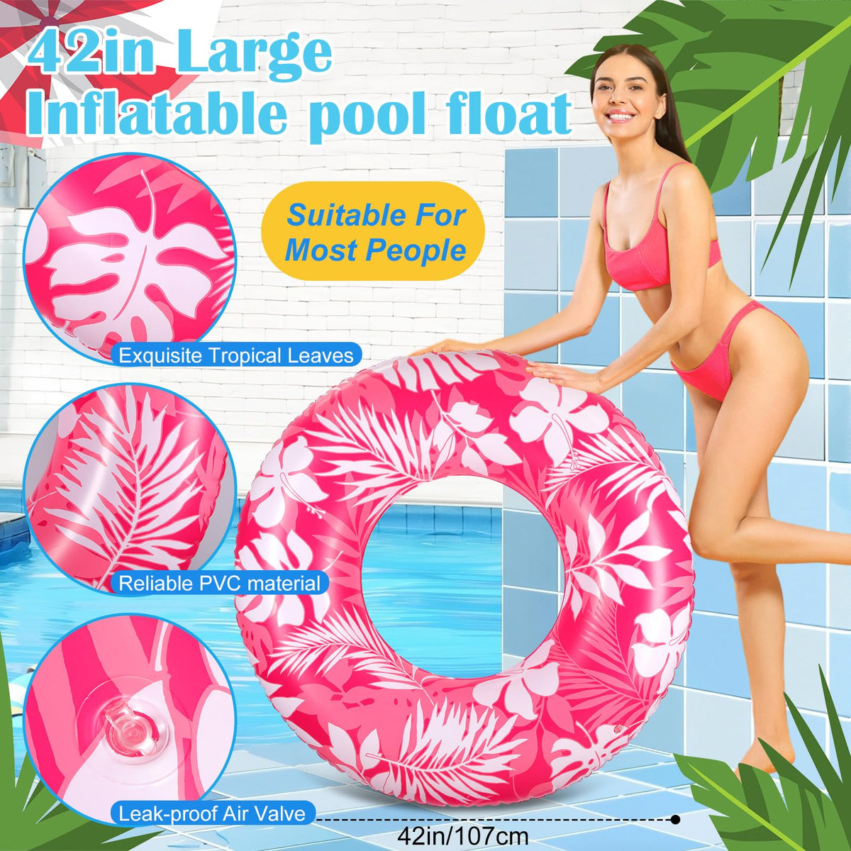 4 Pcs 42" Pool Floats N23372
