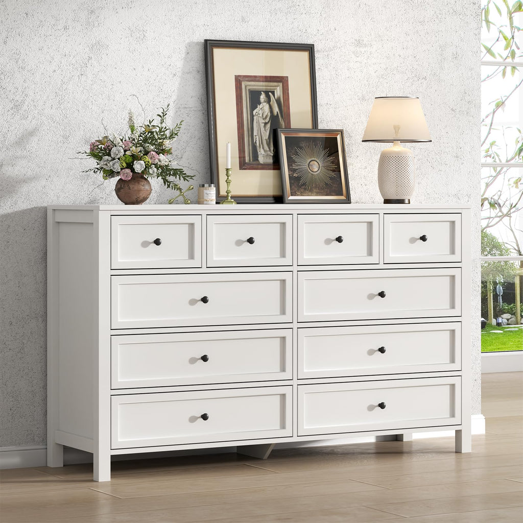 White 10 Drawers Dresser Q773794