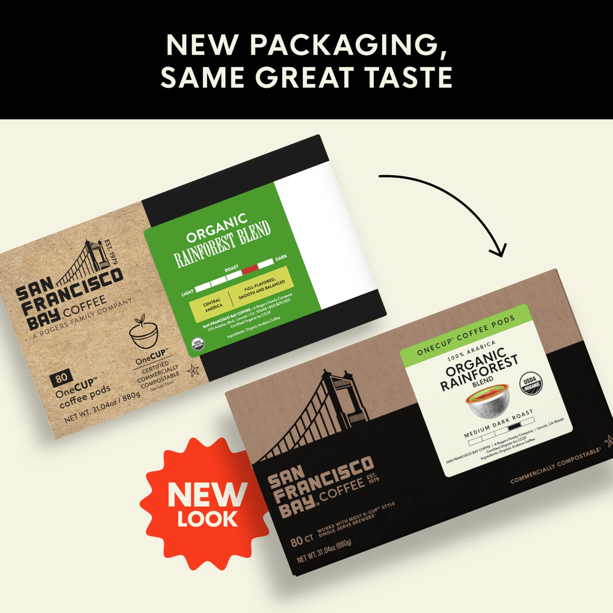 Organic Rainforest Blend K-Cup Compatible Pods, 80 ct Y928