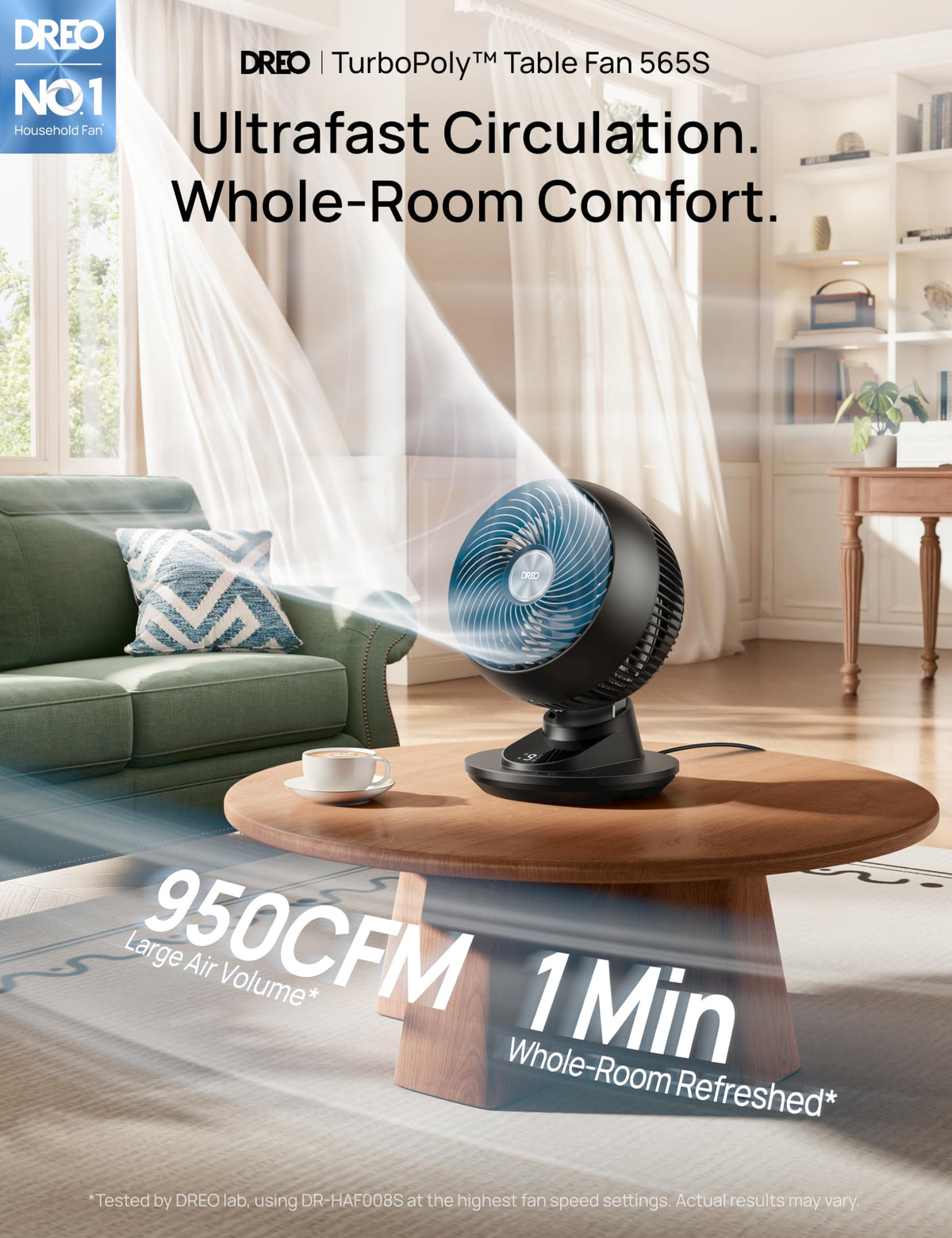 12 Inches 90° Oscillating Smart Desk Fan Q449