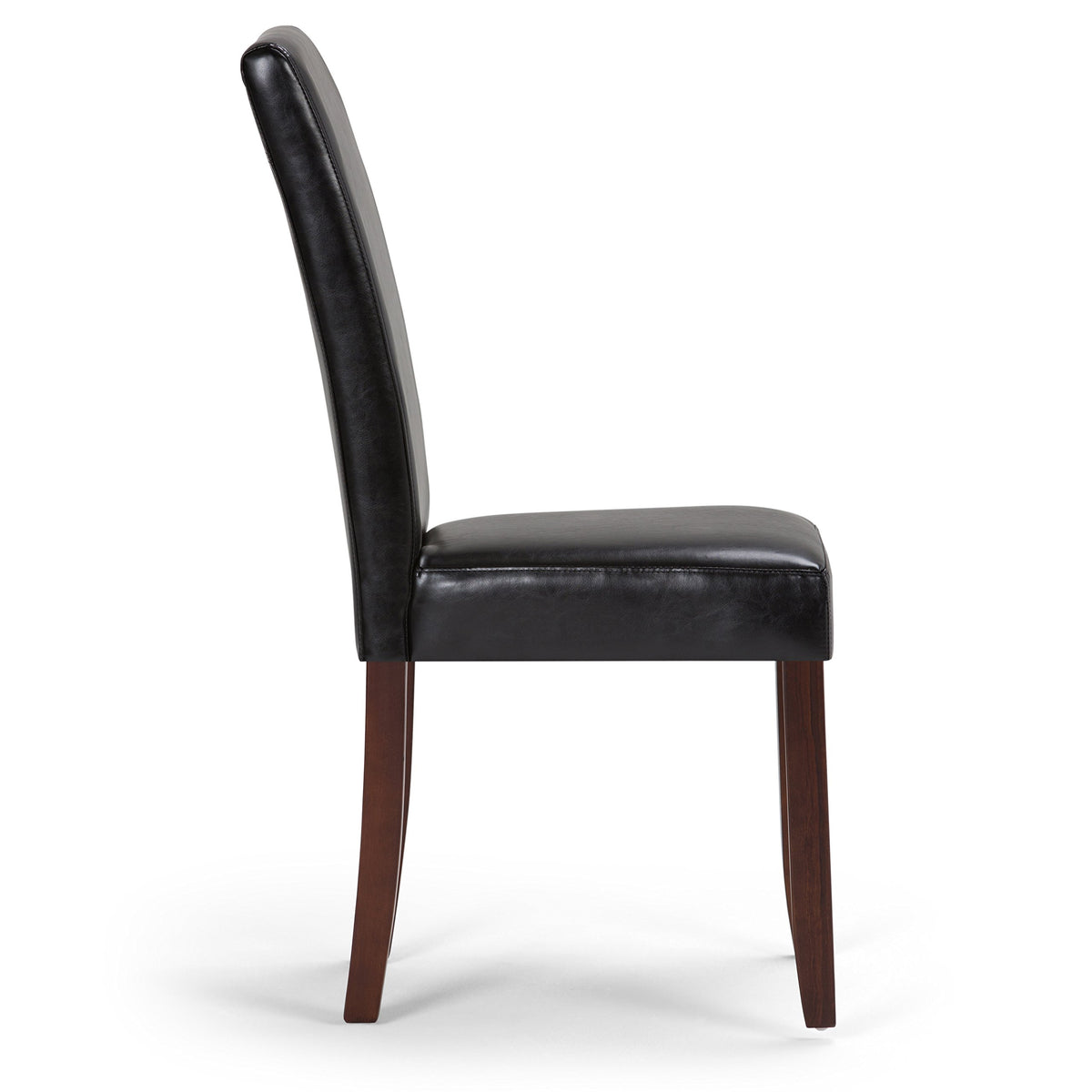 Black Vegan Leather Dining Chairs Set of 2 Q999703