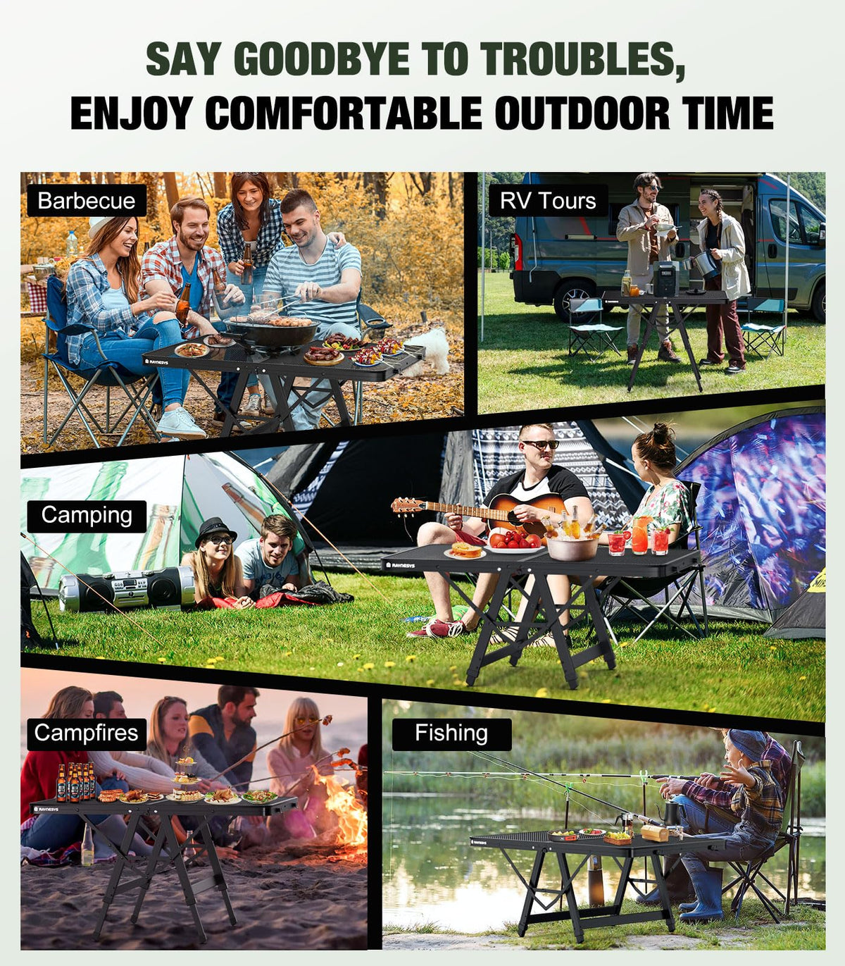 Portable Folding Grill Table J607