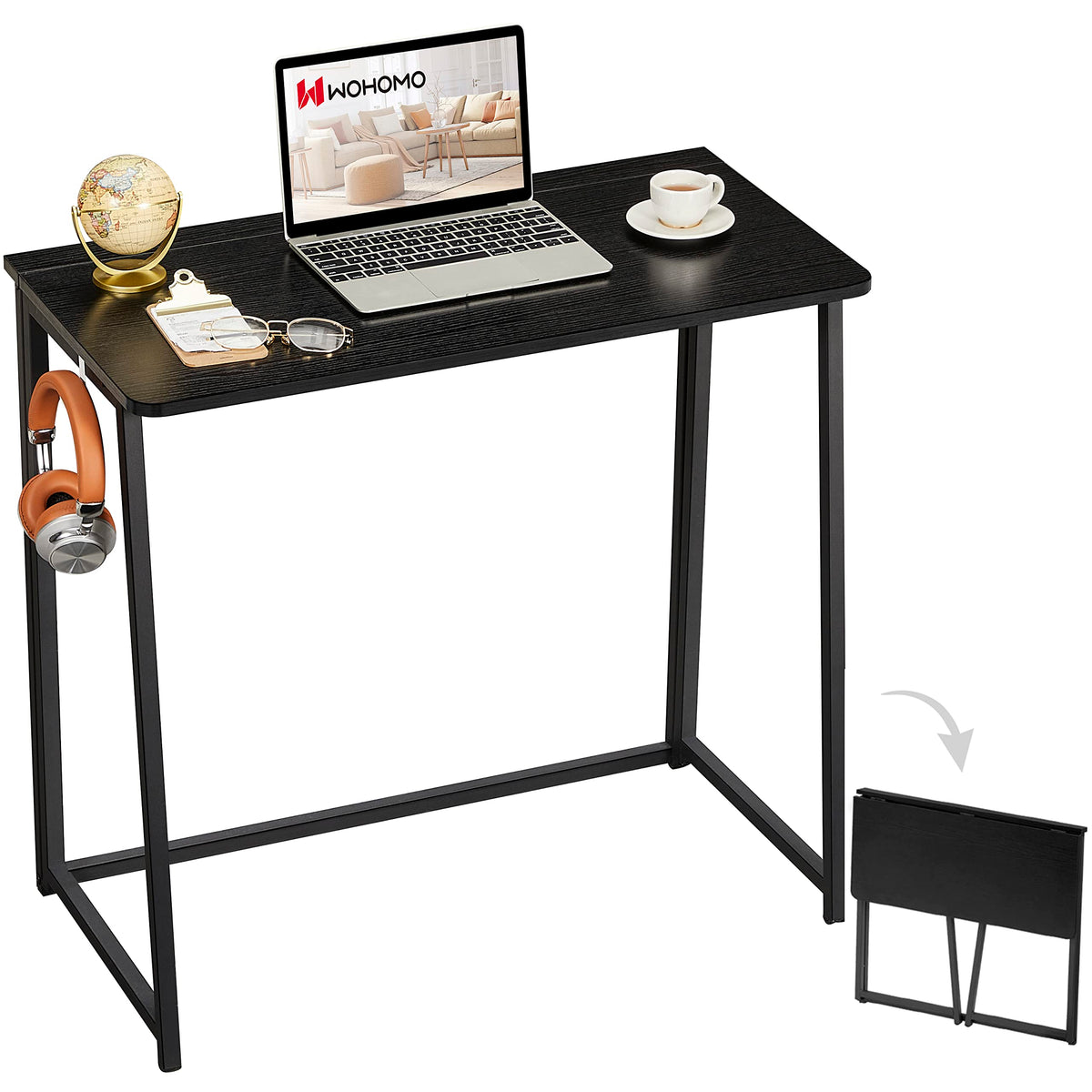 Black Folding Desk Q2606