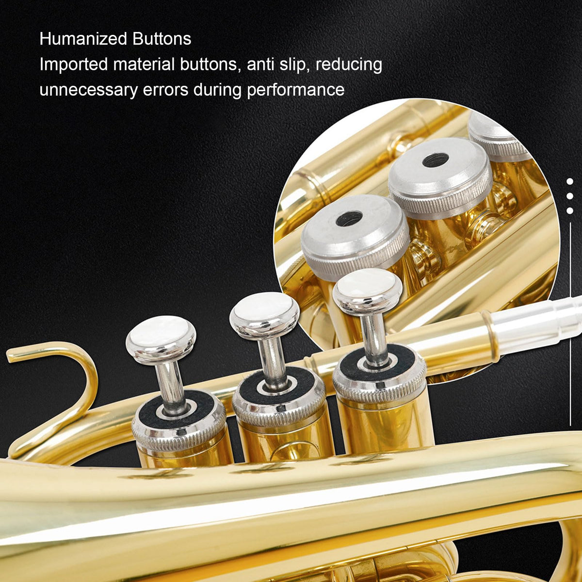 Bb Pocket Trumpet with 7C Mouthpiece and Hard Case Z16932