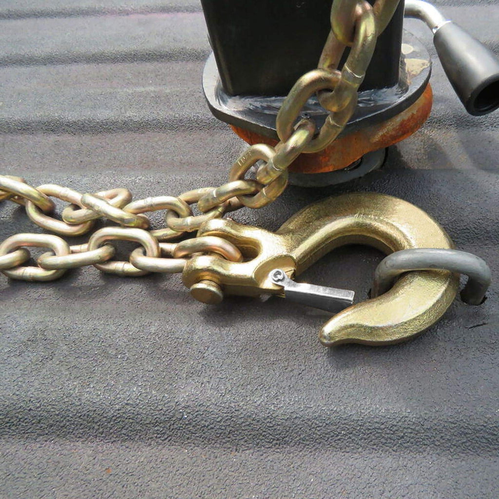 3/8 Inch Clevis Slip Hook with Safety Latch, 18000 Lb Capacity R31501