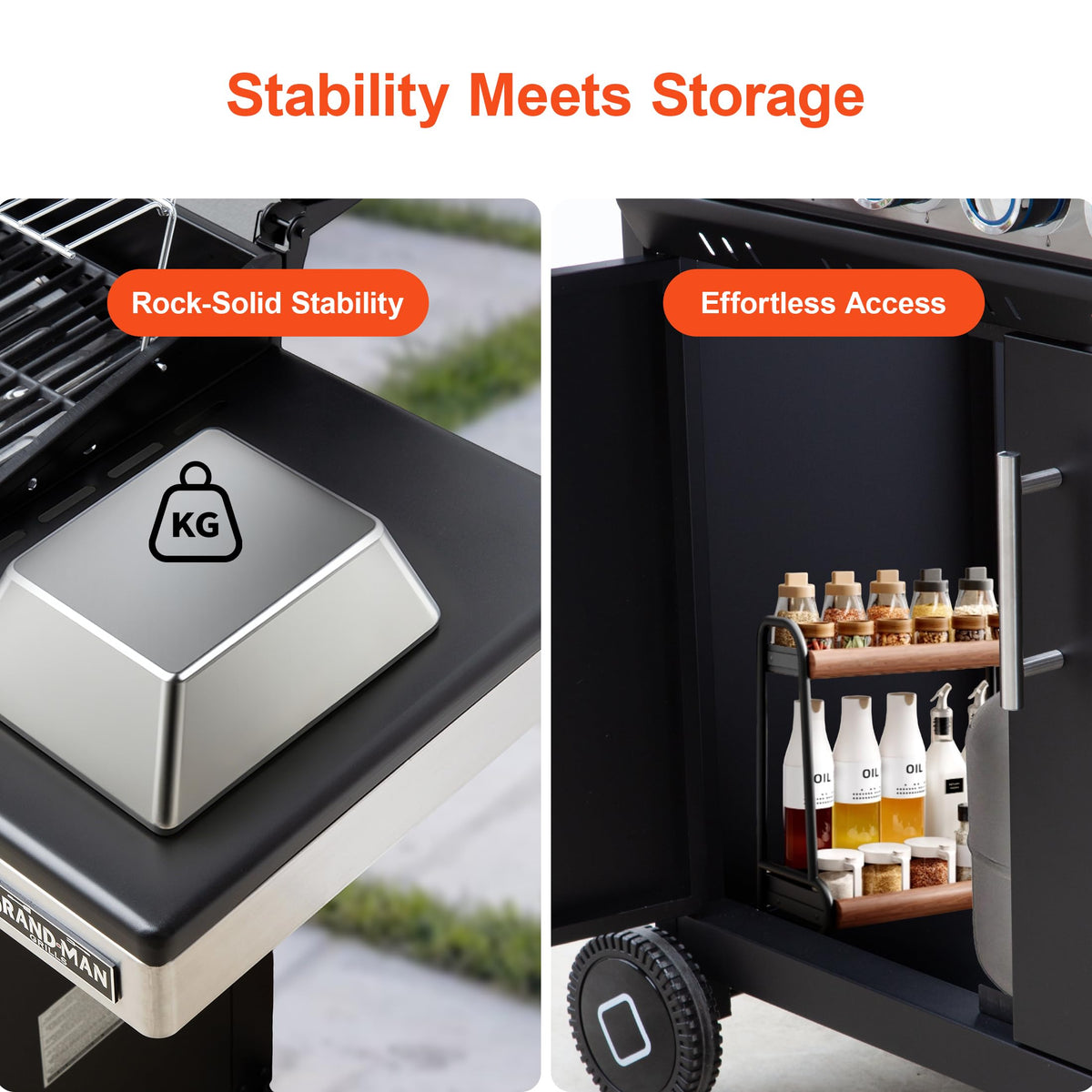 6-Burner Propane Gas Grill with Infrared Sear Side Burner J273