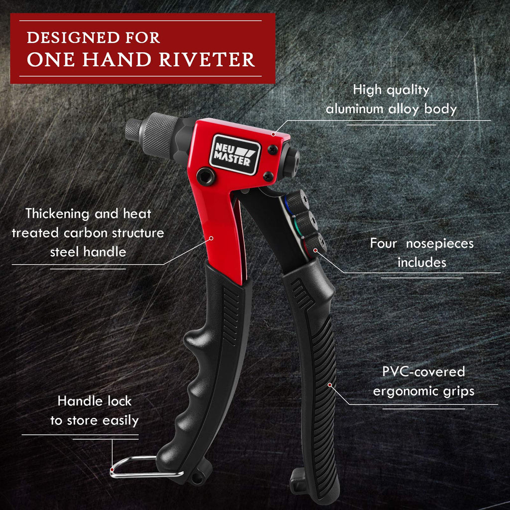 Rivet Gun Tool Kit with 200 Rivets D789473