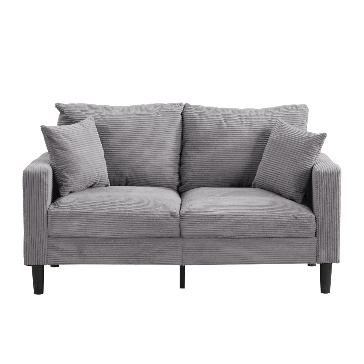 Light Gray Convertible Sleeper Loveseat Sofa A438