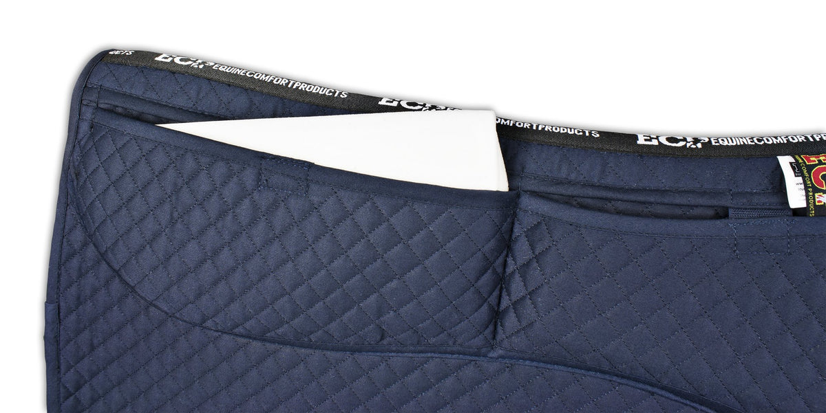 Thermoregulating Western Saddle Pad with Memory Foam Shims R382