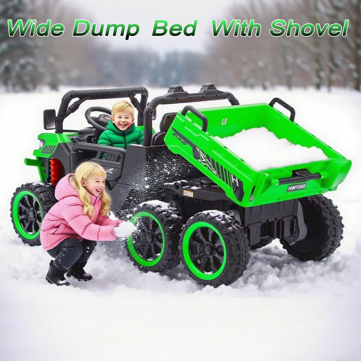 24V 2 Seater Ride On Dump Truck with Dump Bed P3067