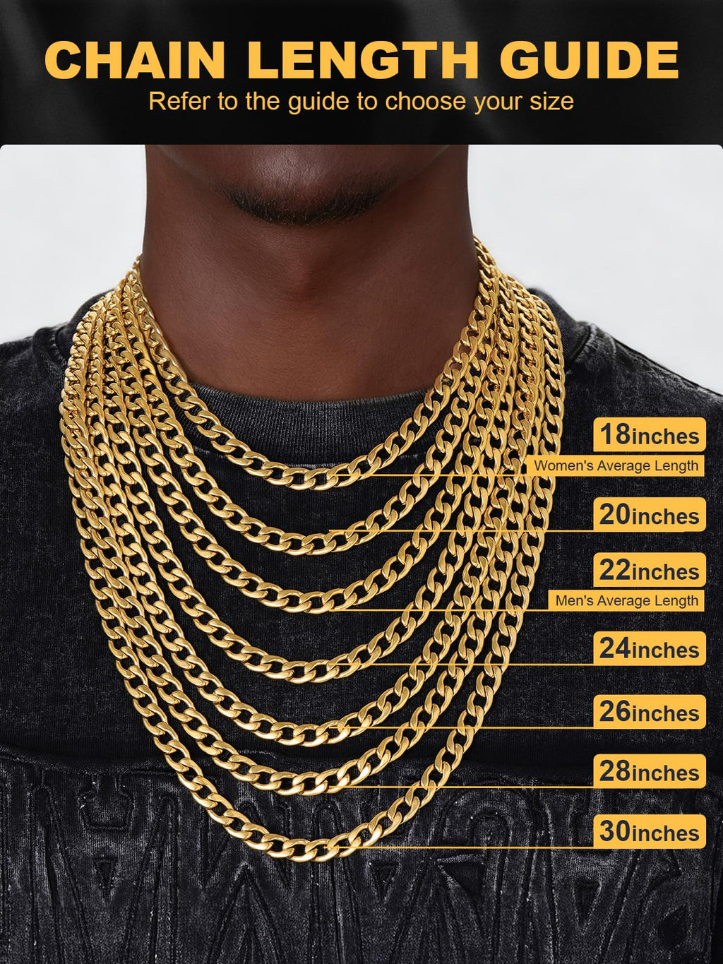 Cuban Link Chain Stainless Steel Necklace O83319