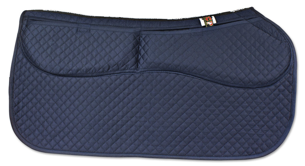 Thermoregulating Western Saddle Pad with Memory Foam Shims R382